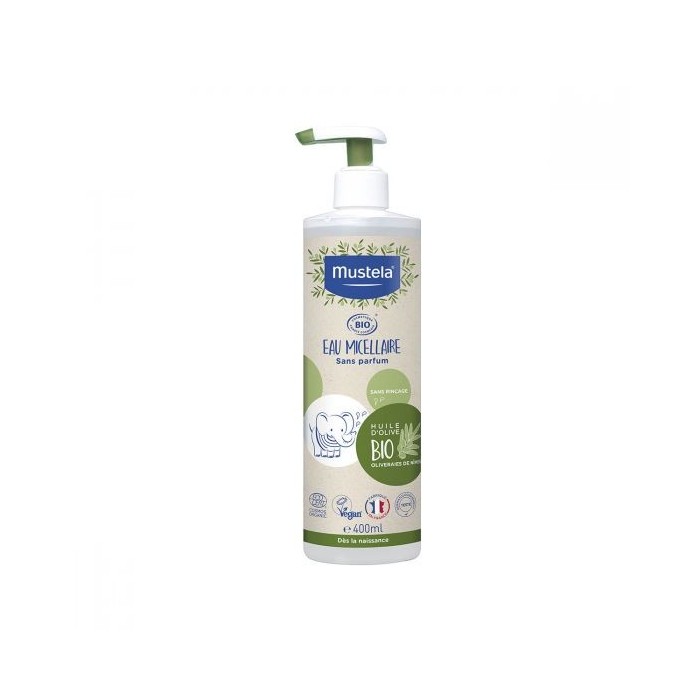 MUSTELA Eau micellaire sans parfum Flacon pompe de 400 ml