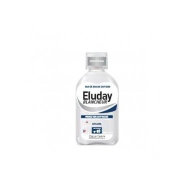 ELUDAY Blancheur Bain de bouche quotidien sans alcool Flacon de 500 ml ELUDAY Blancheur Bain de bouche quotidien sans alcool Flacon de 500 ml