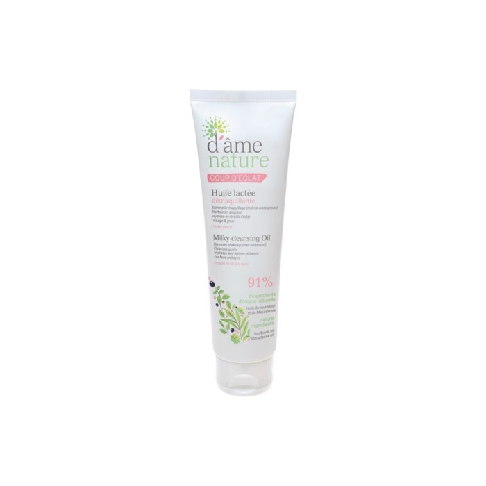 D'AME NATURE Huile lactée démaquillante Tube de 150 ml