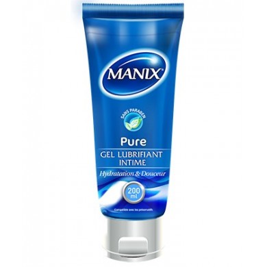MANIX PURE Gel lubrifiant intime hydratation intense Flacon de 200 ml MANIX PURE Gel lubrifiant intime hydratation intense Flacon de 200 ml
