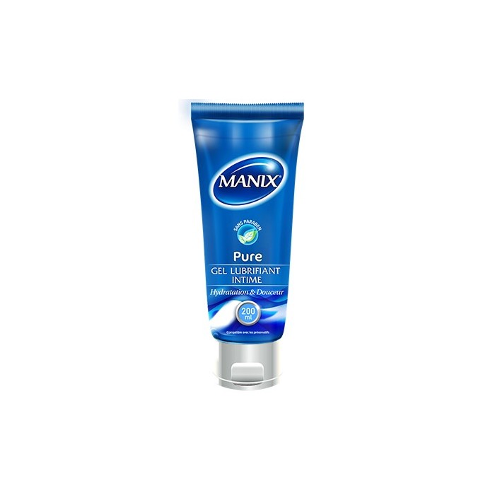 MANIX PURE Gel lubrifiant intime hydratation intense Flacon de 200 ml