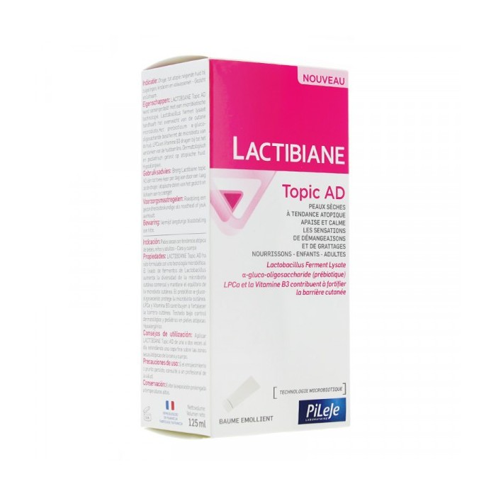 PILEJE LACTIBIANE TOPIC AD Baume émollient Tube de 125 ml