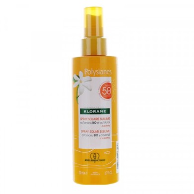 KLORANE POLYSIANES Spray solaire sublimé SPF 50 Spray de 200 ml KLORANE POLYSIANES Spray solaire sublimé SPF 50 Spray de 200 ml