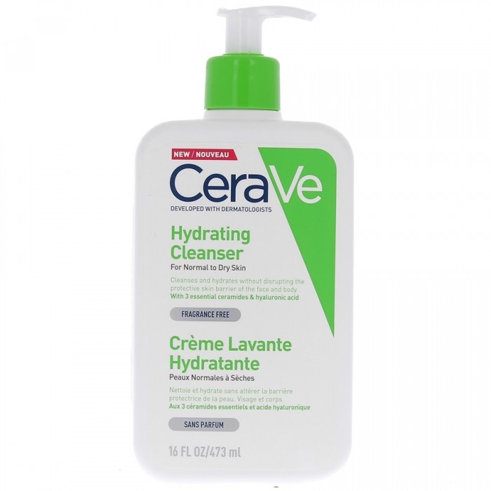CERAVE Crème lavante hydratante Flacon pompe de 473 ml CERAVE Crème lavante hydratante Flacon pompe de 473 ml