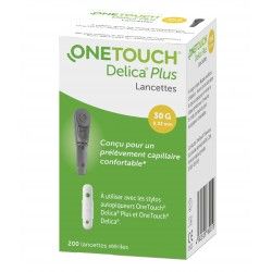 ONE TOUCH DELICA PLUS  BOITE DE 200 LANCETTES STERILES ONE TOUCH DELICA PLUS  BOITE DE 200 LANCETTES STERILES