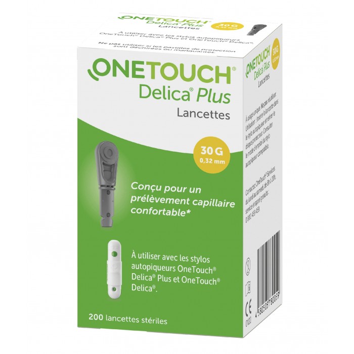 ONE TOUCH DELICA PLUS  BOITE DE 200 LANCETTES STERILES