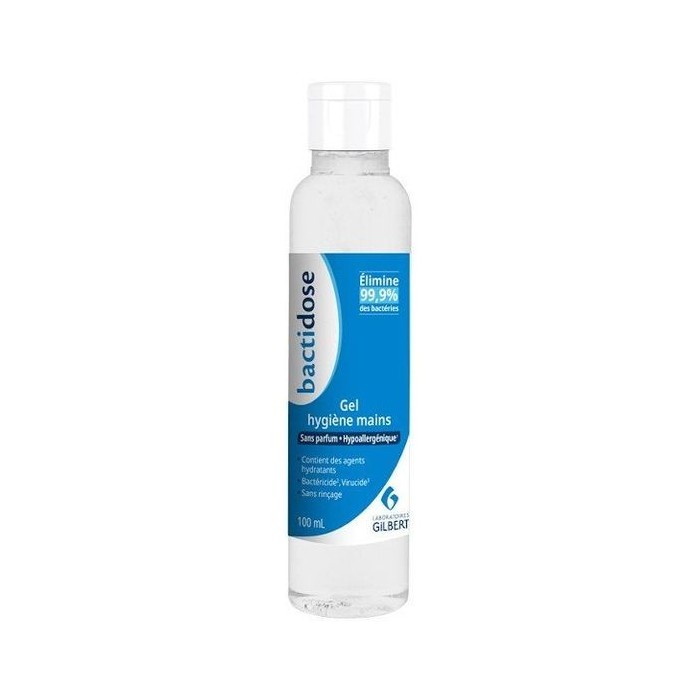 GILBERT BACTIDOSE Gel hydroalcoolique Tube de 100 ml