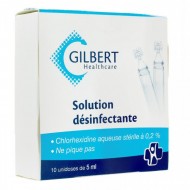 GILBERT Solution antiseptique à la chlorhexidine Boite de 10 unidoses