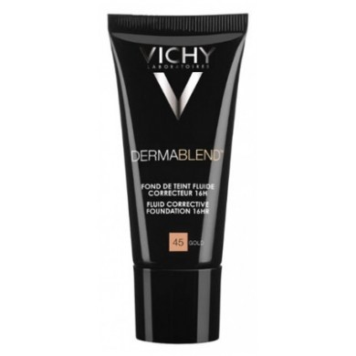 VICHY DERMABLEND Fond de teint fluide n° 45 GOLD Tube de 30 ml VICHY DERMABLEND Fond de teint fluide n° 45 GOLD Tube de 30 ml