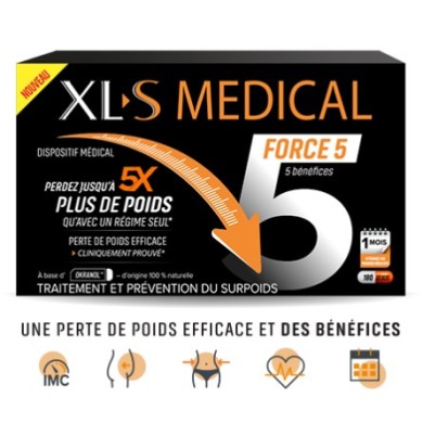 XLS MEDICAL FORCE 5 Boite de 180 gélules