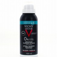 VICHY HOMME Déodorant 0% Spray  de 100 ml