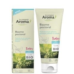LE COMPTOIR AROMA Baume pectoral Baby  BIO Tube de 50 ml LE COMPTOIR AROMA Baume pectoral Baby  BIO Tube de 50 ml