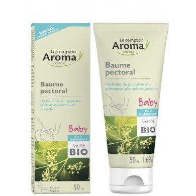 LE COMPTOIR AROMA Baume pectoral Baby  BIO Tube de 50 ml