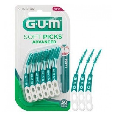 GUM SOFT PICKS Advanced Large Boite de 30