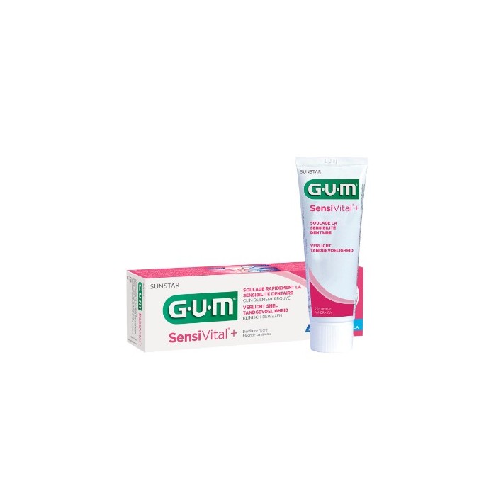 GUM SENSIVITAL + Dentifrice contre la sensibilité dentaire Tube de 75 ml