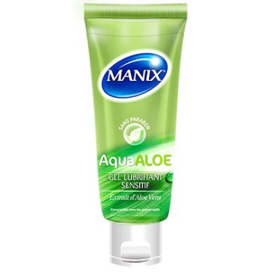 MANIX AQUA ALOE Gel lubrifiant sensitif Tube de 80 ml