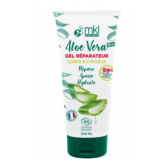 MKL Gel reparateur ALOE VERA Corps et cheveux Tube de 200 ml