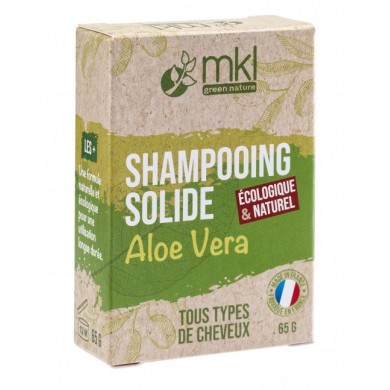 MKL Shampooing solide à l'aloe vera pour tout types de cheveux Pain de 65 grammes
