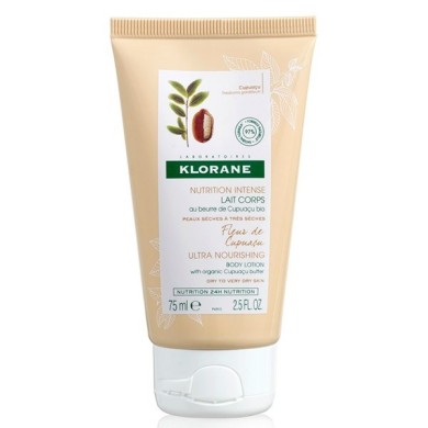 KLORANE Lait corps au beurre de Cupuaçu bio Peaux sèches à très sèches Tube de 75 ml