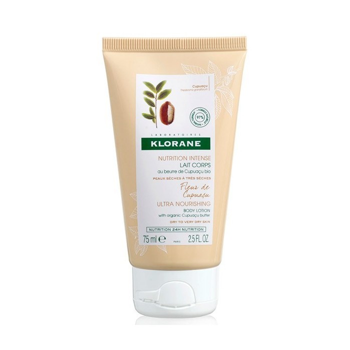 KLORANE Lait corps au beurre de Cupuaçu bio Peaux sèches à très sèches Tube de 75 ml