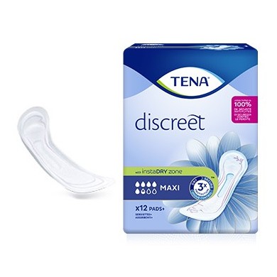 TENA DISCREET MAXI Boite de 12 serviettes TENA DISCREET MAXI Boite de 12 serviettes
