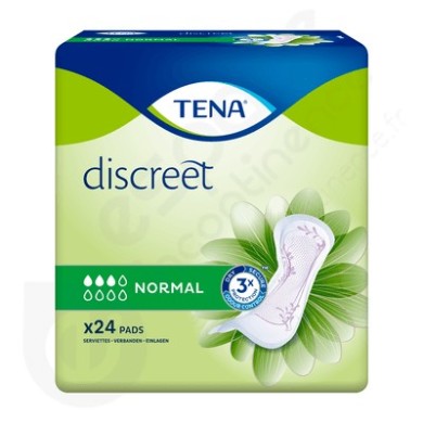 TENA DISCREET Normal Paquet de 24 serviettes