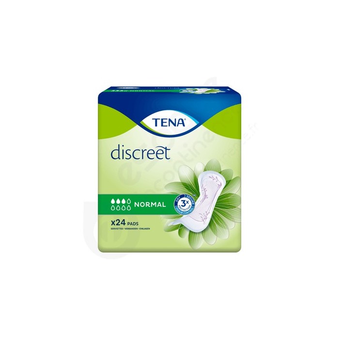 TENA DISCREET Normal Paquet de 24 serviettes