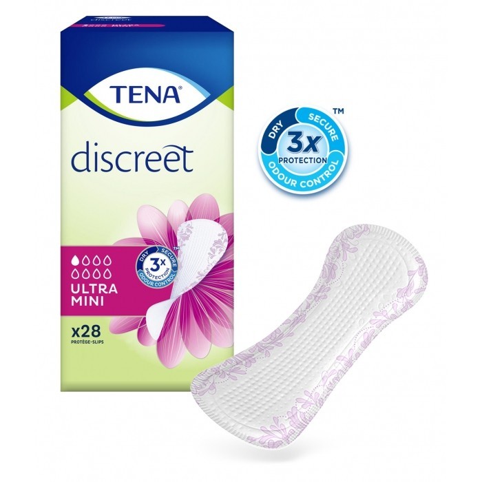 TENA DISCREET Ultra Mini Paquet de 28 protège slips TENA DISCREET Ultra Mini Paquet de 28 protège slips