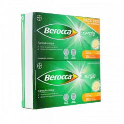 BEROCCA Boite de 60 comprimés effervescents goût Orange sans sucre