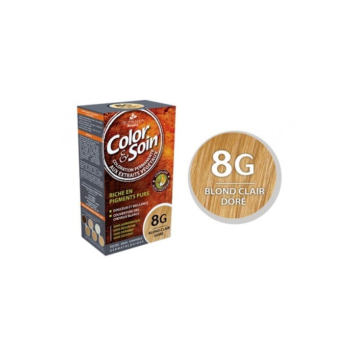 Color & Soin Colorations 8G Blond clair doré