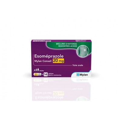 ESOMEPRAZOLE MYLAN 20 MG Boite de 14 gélules