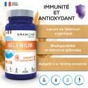 GRANIONS Sélénium Immunité et antioxydant Flacon de 60 gélules