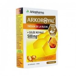 ARKOROYAL Trésor de la ruche Boite de 30 capsules de gelée royale 500 mg
