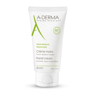 ADERMA Crème mains au lait d'avoine Tube de 50 ml ADERMA Crème mains au lait d'avoine Tube de 50 ml