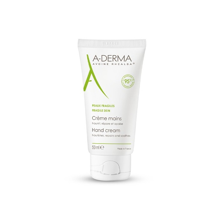 ADERMA Crème mains au lait d'avoine Tube de 50 ml