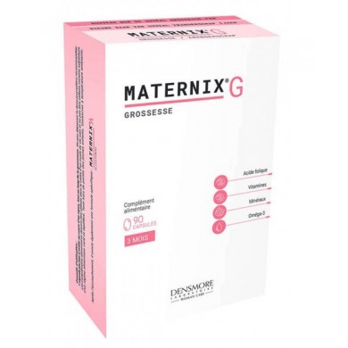 DENSMORE MATERNIX G Complément alimentaire pour la grossesse Boite de 90 capsules DENSMORE MATERNIX G Complément alimentaire pour la grossesse Boite de 90 capsules