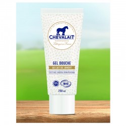 CHEVALAIT Gel bain douche au lait de jument BIO Sans parfum Flacon de 250 ml CHEVALAIT Gel bain douche au lait de jument BIO Sans parfum Flacon de 250 ml