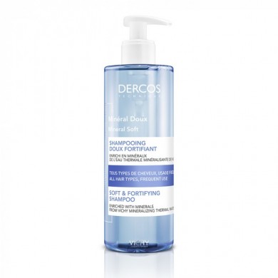 VICHY DERCOS Minéral Doux Flacon pompe de 400 ml VICHY DERCOS Minéral Doux Flacon pompe de 400 ml