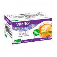 VITAFLOR Bio Sérénité Boite de 18 sachet goût orange et tilleul