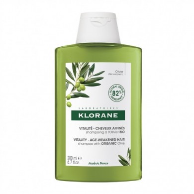 KLORANE Shampooing à l'extrait essentiel d'olivier Flacon de 200 ml