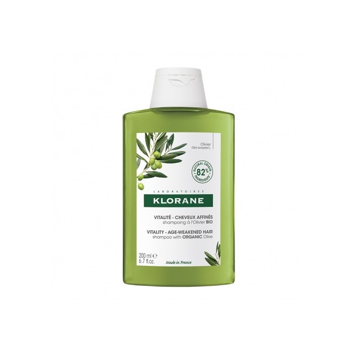 KLORANE Shampooing à l'extrait essentiel d'olivier Flacon de 200 ml