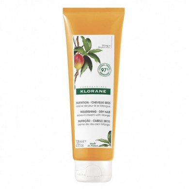 KLORANE CAPILLAIRE Crème de jour sans rinçage au beurre de Mangue Tube de 125 ml KLORANE CAPILLAIRE Crème de jour sans rinçage au beurre de Mangue Tube de 125 ml