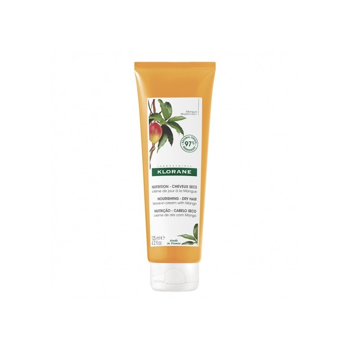 KLORANE CAPILLAIRE Crème de jour sans rinçage au beurre de Mangue Tube de 125 ml