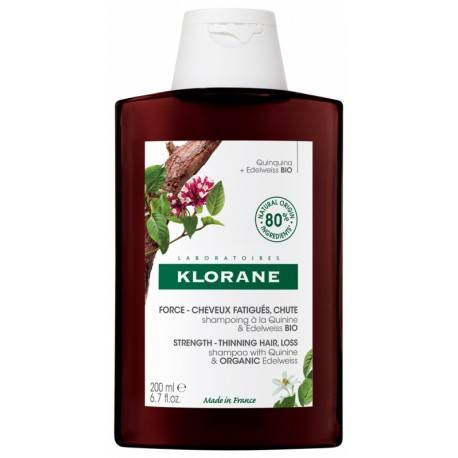 KLORANE CAPILLAIRE Shampooing Quinine et edelweiss BIO Flacon de 400ml