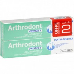 ARTHRODONT PROTECT Gel dentifrice dents et gencives Lot de 2 Tubes de 75ml ARTHRODONT PROTECT Gel dentifrice dents et gencives Lot de 2 Tubes de 75ml