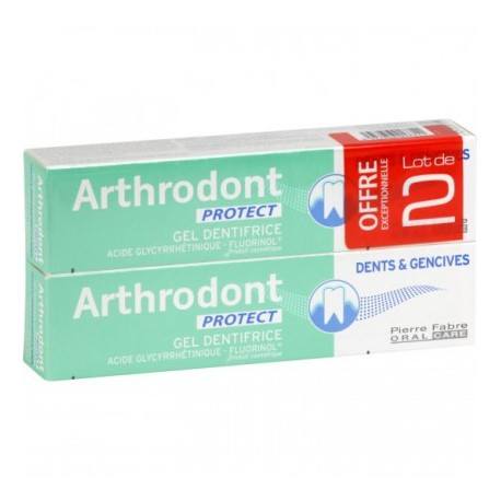 ARTHRODONT PROTECT Gel dentifrice dents et gencives Lot de 2 Tubes de 75ml