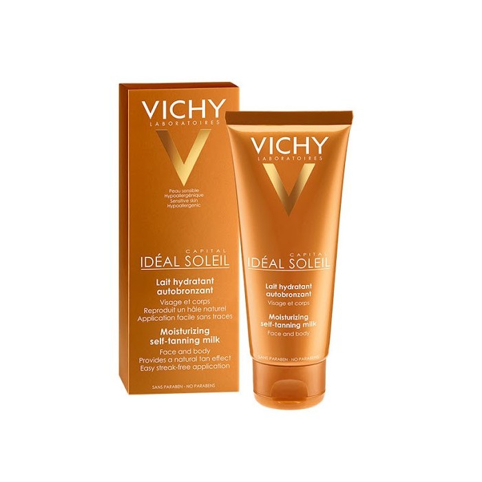 VICHY CAPITAL SOLEIL Lait hydratant Auto Bronzant Tube de 100 ml