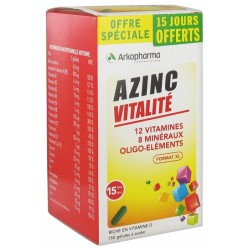 ARKOPHARMA AZINC Forme et vitalité Boite de 150 gélules (15 jours offert) ARKOPHARMA AZINC Forme et vitalité Boite de 150 gélules (15 jours offert)