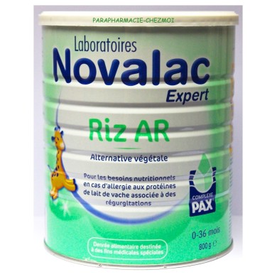 NOVALAC EXPERT RIZ AR 0 - 36 MOIS BOite de 800 grammes NOVALAC EXPERT RIZ AR 0 - 36 MOIS BOite de 800 grammes