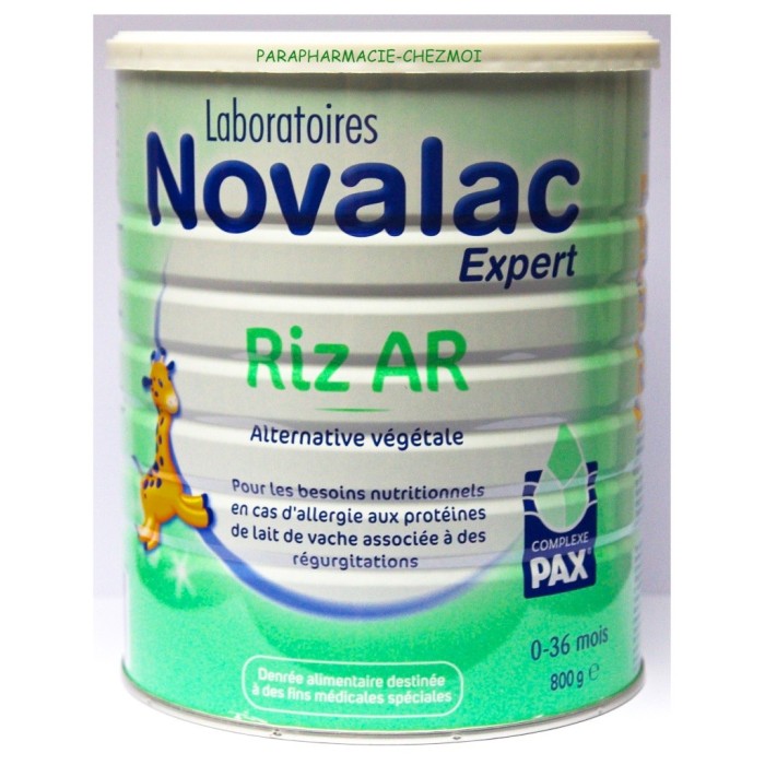 NOVALAC RIZ AR 0-36 MOIS 800 G - PharmaJ